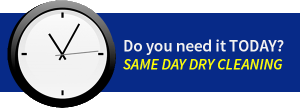 Next Day or 24 Hour Service Dry Cleaning Laundry Drop Off